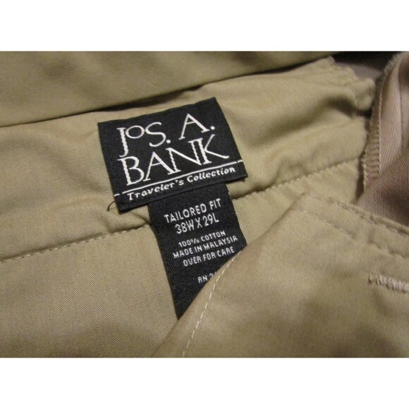 Jos. A. Bank Khaki/Tan Dress Pants   38 x 26 3/4"  or 29  read details - Picture 2 of 3